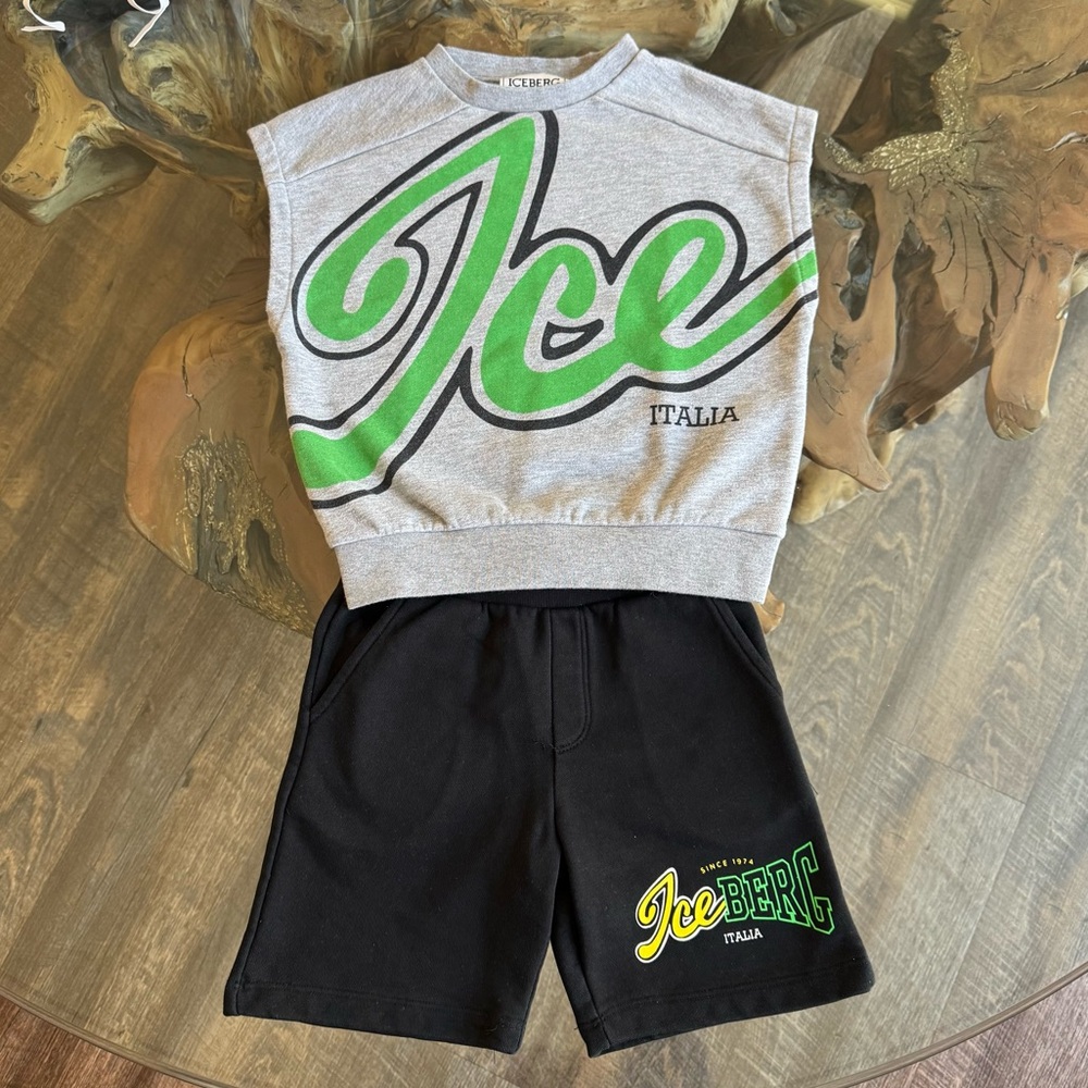Iceberg Kids Short & Terry Shirt Set